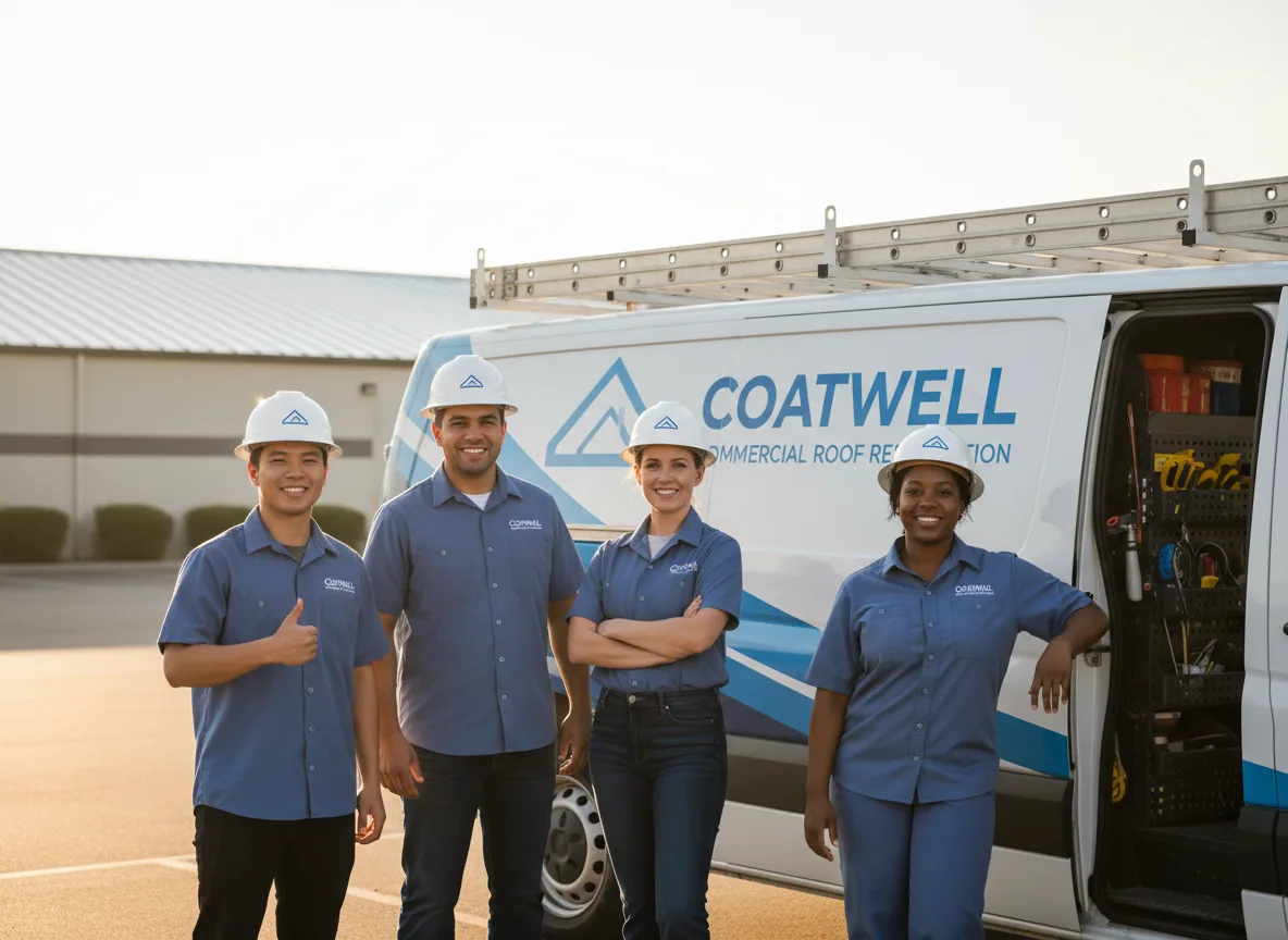 Commercial roof coating company in Gardendale, TX