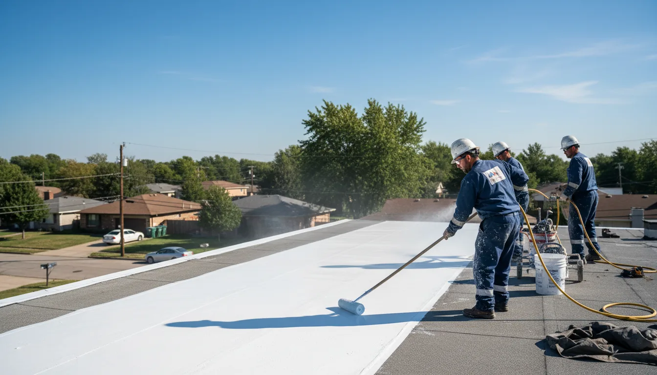 Commercial roof coating in Gardendale, TX near me